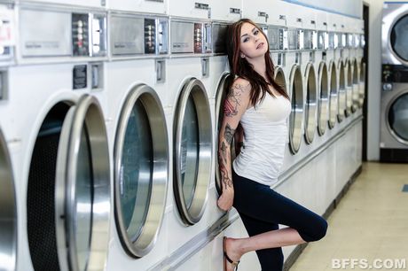 Four hot teens show their amazing melons and spread their pussies in a group show