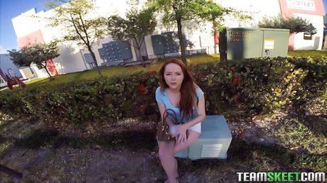 Gorgeous american doll Leigh Rose Loves Money and Dick gets her twat stuffed in POV