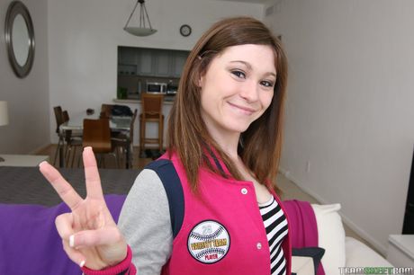 Slim girl Terra Cox gets her twat filled with a dick