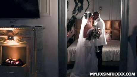 Big-Racked russian dark-haired Kira Queen gets a pussy licking and a hardcore interracial fuck