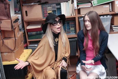 Blonde and brunette pornstars have a threesome with a client