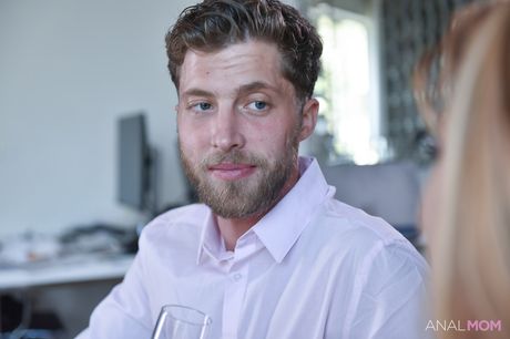 Latina Cougar Mercedes Carrera has sex with a white man on a sofa