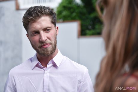 Latina Cougar Mercedes Carrera has sex with a white man on a sofa