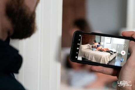 Shemale Korra Del Rio gets fucked by a guy in a blue dress